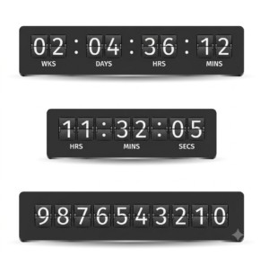 Digital tally counter displaying attendance count at a conference entrance