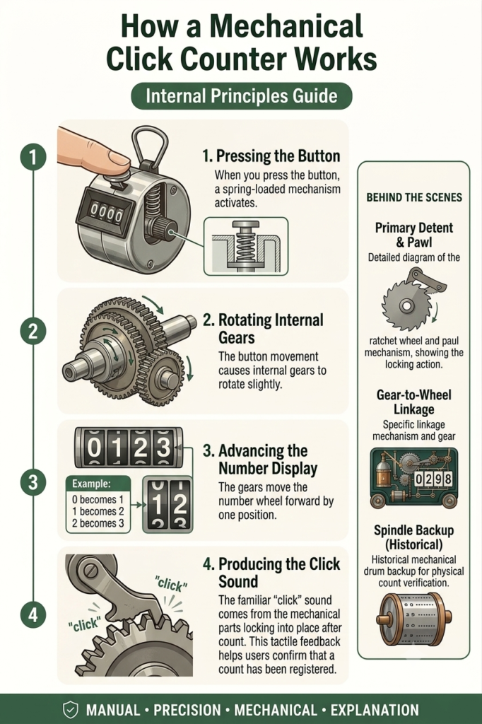 How a Mechanical Click Counter Works