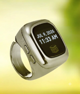Mechanical click counter showing internal counting mechanism and display"
