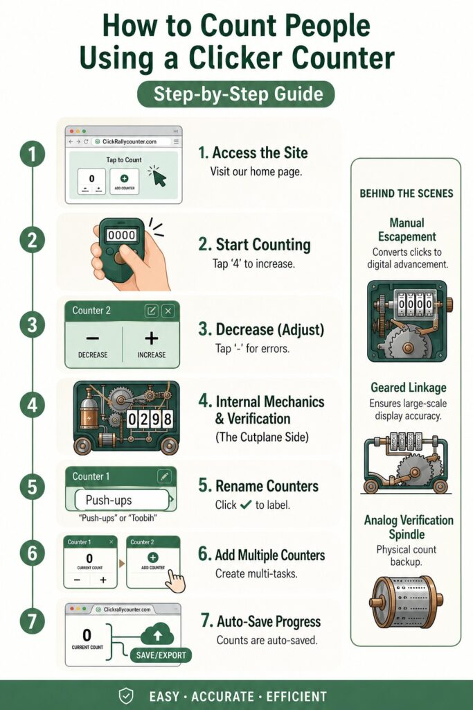 How to Count People Using a Clicker Counter